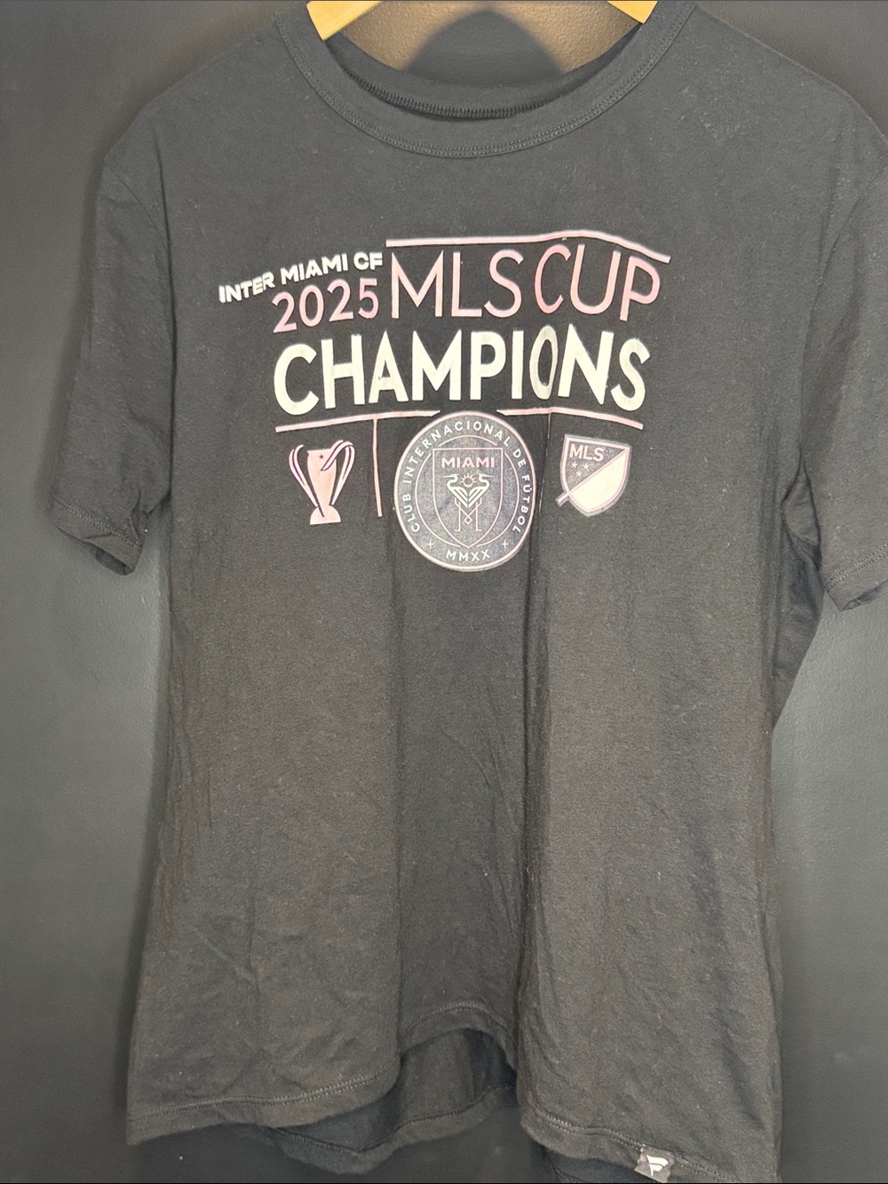 Fanatics Inter Miami CF 2025 MLS Cup Champions Shirt Fanatics Womens Large NWOT